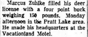 Vacationland Motel (Carousel Motel) - Nov 1964 Article (newer photo)